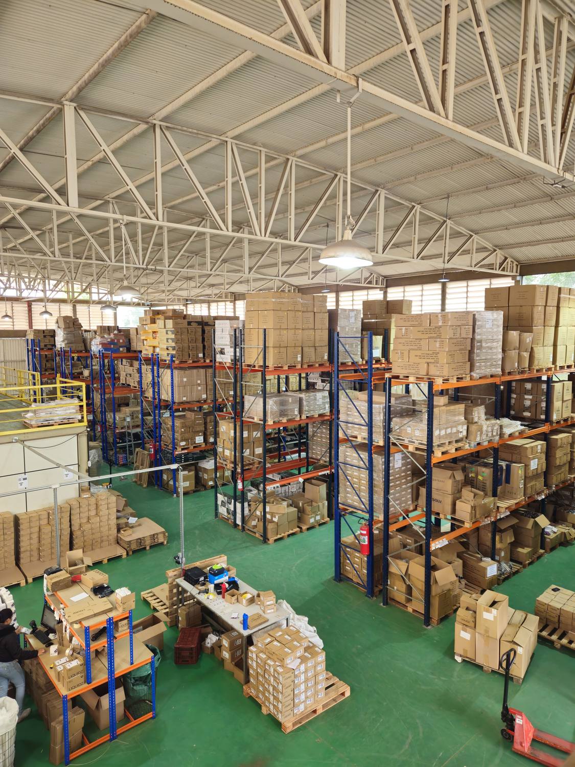 Visão geral do centro de fulfillment da Fleischer em Cajamar/SP